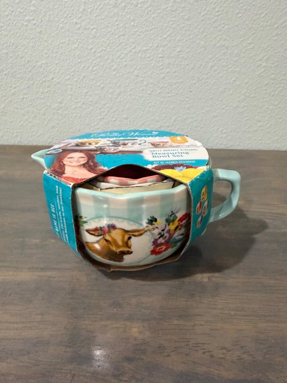 New Pioneer Woman Nesting Measuring Cups Set of 4 Sweet Romance Romance Blossoms